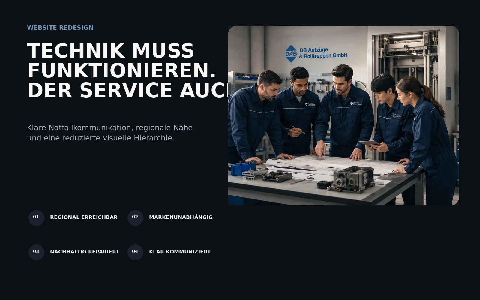 Designsystem und Servicekommunikation des DB Aufzüge Redesigns